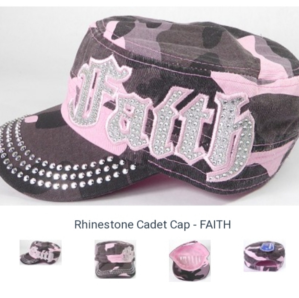 Rhinestone- Faith pink camo